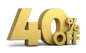 40% off