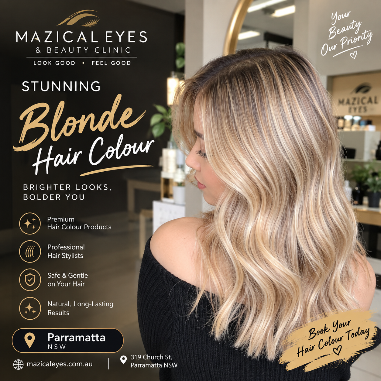 blond hair in paramatta